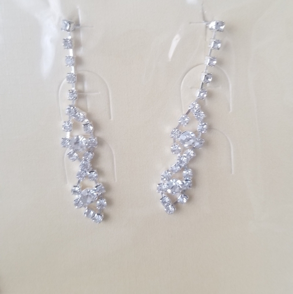 Cubic Zirconia Necklace and Earring Set - Picture 3 of 3
